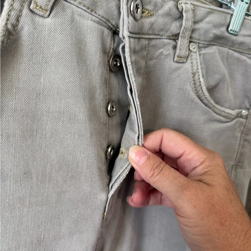 Men’s Zara Grey Button Fly Jeans- Size 32 - Picture 3 of 4